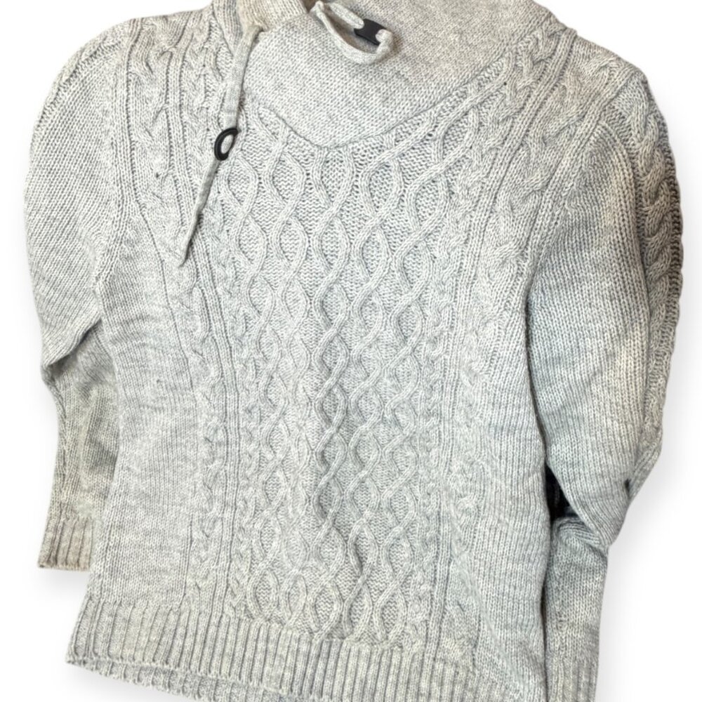 H&M Divided Cable Knit Sweater – Light Gray